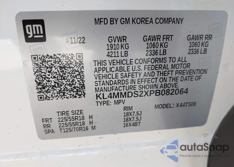 2023 Buick Encore Gx Select Fwd from USA, damaged, VIN KL4MMDS2XPB082064